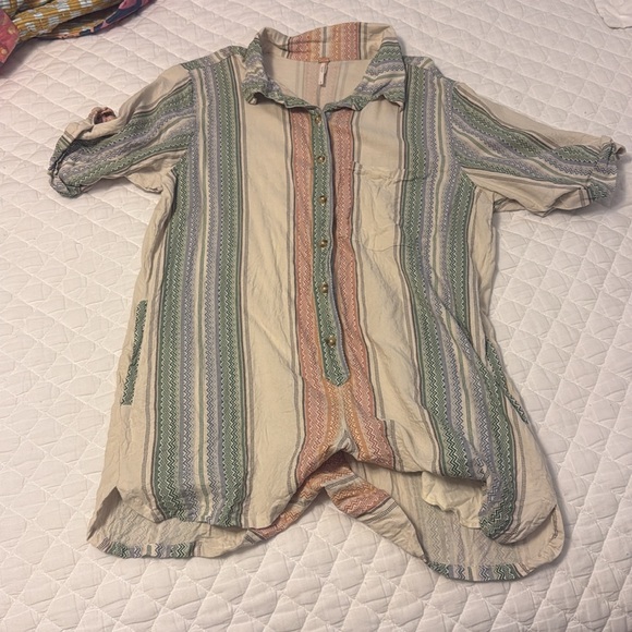 FREE PEOPLE Summer Heat Romper Medium - Picture 3 of 4